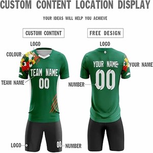 Conjuntos de camisetas de fútbol, ropa de fútbol por sublimación para camisetas de fútbol de práctica para hombres, ropa deportiva de fútbol personalizada, uniforme de equipo de fútbol - Product Image 5