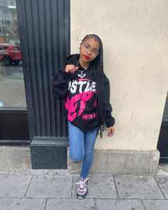 ชุดวอร์มไซส์ใหญ่พิเศษมีฮู้ดพิมพ์ลายแบบกำหนดเองใส่ได้ทั้งชายและหญิง - Product Image 5