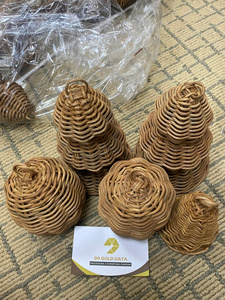 ของตกแต่งคริสต์มาสทำมือหวายเป็นมิตรกับสิ่งแวดล้อมพร้อมการส่งออกที่น่าสนใจสำหรับการเผยแพร่ทั่วโลก - Product Image 5