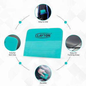 Spatule d'application Clayton Car Care PPF 10CM (CL-115) avec bord en feutre, outil professionnel pour l'installation de films PPF et de films pour vitres - Product Image 3