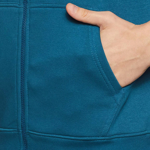 Sweat à capuche zippé pour homme 100% coton Style vintage Sweat en molleton avec capuche réglable Respirant Écologique Coupe ample - Product Image 5