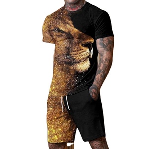 Conjunto de verano sin mangas para hombre, traje deportivo para hombre, camiseta de manga corta, conjuntos de pantalones cortos, conjunto de pantalones cortos informales de moda de dos piezas para verano - Product Image 4