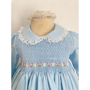 Custom Wholesale Cotton Children Clothing Smock Smocking Smocked Dresses for Girls Made in Vietnam - Product Image 4