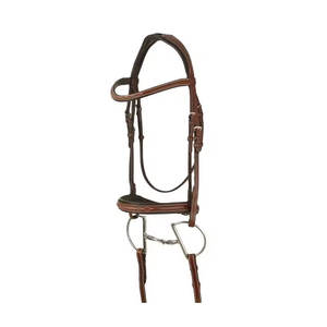 Selle australienne Style 100% cuir véritable cheval licou couture à la main pour les courses de chevaux - Product Image 1