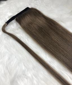 Vente chaude Humain Remy Vierge Extensions de Cheveux Queue de Cheval Cordon Conception Prix de Gros - Product Image 5