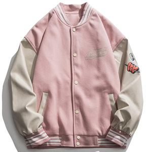 Letterman Baseball bonne qualité meilleur conception veste universitaire hommes avec manches en cuir décontracté lycée bombardiers vestes pour hommes - Product Image 4