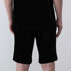 Pantalones cortos de algodón para hombre con logotipo personalizado al por mayor, pantalones cortos transpirables de alta calidad de talla grande de color liso informales de verano para hombre - Product Image 5