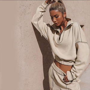 เสื้อฮู้ดดี้ผู้หญิงพิมพ์ลายตามสั่ง ขายดีสำหรับมืออาชีพ ผลิตจากผ้าโพลีเอสเตอร์/คอตตอนผสม ป้องกันการเป็นขุย เนื้อผ้าหนา 220/300 GSM - Product Image 6