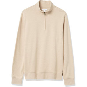 Chandails d'extérieur d'hiver à fermeture éclair imprimée et manches longues décontractée pour hommes OEM 100% pulls tricotés en molleton de coton - Product Image 6