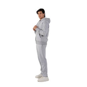 Sweat à capuche zippé pour homme en molleton de coton, fermeture éclair intégrale, sweat-shirt à capuche chaud, décontracté, streetwear d'hiver, haut pour un usage quotidien - Product Image 2