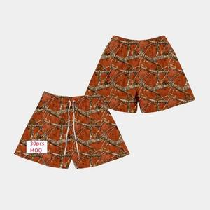 Service OEM Short de camouflage véritable pour hommes Short de camouflage à impression numérique Short en maille personnalisé de basket-ball imprimé de la jungle pour hommes - Product Image 4