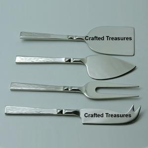 Juego de cubiertos de acero inoxidable martillado de la mejor calidad, lo último y súper especial, juego de cubiertos de queso de cocina de alta calidad para el hogar - Product Image 2