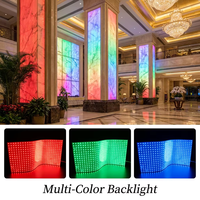 Feuille lumineuse LED ultra-mince et flexible SMD2835 576 LED haute densité, 24V, lumière uniforme pour rétroéclairage de marbre sous armoire