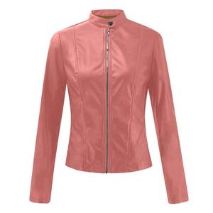 2025 liquidación mujer Chaqueta corta de piel sintética con cremallera Moto Biker Slim Fit chaquetas abrigo ligero Bolero motocicleta prendas de vestir - Product Image 2