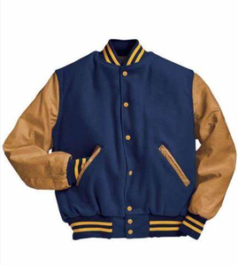Chaqueta Universitaria Personalizada de Estilo Urbano, Fabricante OEM, Chaquetas Letterman de Lana con Cuello Alto y Logotipo Frontal, Proveedor Mayorista de Alibaba - Product Image 2