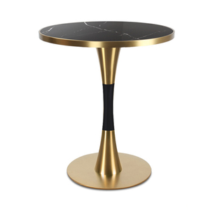 Paslanmaz Çelik Ayaklı ve Mermer Üstlü Ticari Restoran Masası, Otel ve Dış Mekan Kullanımı için Modern Tasarım - Product Image 3