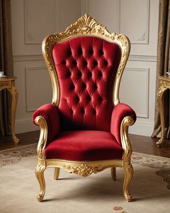Silla de Madera de Diseño de Lujo con Artesanía Única para Interiores Elegantes y Estilo de Muebles de Sala de Estar de Lujo - Product Image 1