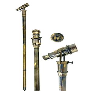 Bastón de Caminar Moderno de Latón Ecológico Hecho a Mano, Tallado a Mano, Artículo de Regalo para Interiores - Product Image 1