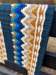 Western Show Horse Saddle Blanket Diseño de Nueva Zelanda Manta de sillín de lana hecha a mano Top Wool Saddle Pad Size - Product Image 6