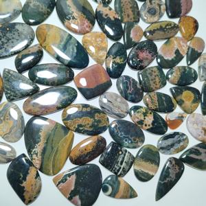 Lote de mezcla de cabujón de piedras preciosas sueltas de jaspe oceánico Natural para accesorios de fabricación de joyas - Product Image 3