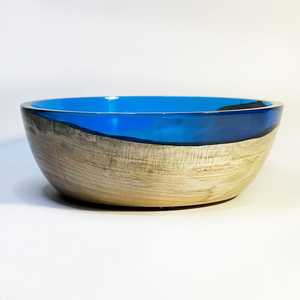 Cuenco de madera de resina de precio al por mayor para ensaladas, fruta, comida, frutos secos, cuenco de madera hecho a mano de alta calidad para la venta - Product Image 5