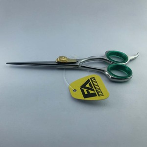 Tijeras de corte de pelo de peluquero profesional de alta calidad, reposapiés fijo, tornillo ajustable (inserto de dedo), acabado pulido, Belleza - Product Image 4