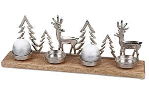 Décoration de Noël en forme de flocon de neige en bois et métal, écologique, porte-chaussettes, supports, couleurs personnalisables, services OEM/ODM, logo personnalisé - Product Image 4