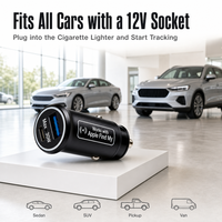 Chargeur de voiture AP200G 30W avec GPS Tracker compatible Apple Find My et Android Find Hub, 1 an, charge rapide, sans abonnement, localisateur anti-perte