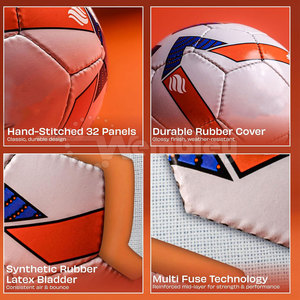 WEMBLEY SPORTS GEAR Balón de Fútbol para Entrenamiento en Exteriores - Alta Calidad, Ecológico, Superventas, Personalizable con Logotipo/Color/Diseño - Product Image 4