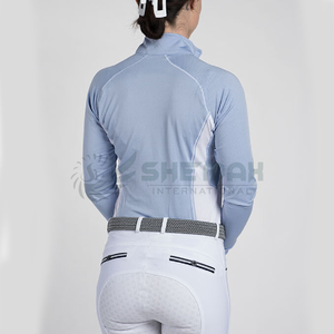 Chemise d'équitation à compression de qualité supérieure Couche de base thermique conçue pour un confort maximal dans les environnements équestres exigeants - Product Image 5