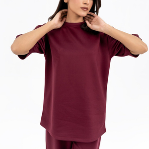 Camisetas personalizadas de verano para mujer, Camiseta básica de Algodón 100% con cuello redondo de manga corta, camiseta lisa en blanco para mujer - Product Image 3