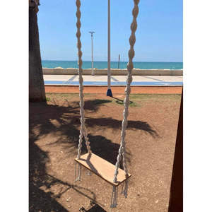 Silla Columpio de Macramé para Playa, Estilo Boho, Columpio para Adultos, Muebles de Exterior para Uso en Exteriores - Product Image 3