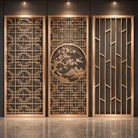 Paravent en aluminium gaufré, grille métallique personnalisée, design sculpté pour entrée et salon, fabriqué en Chine continentale