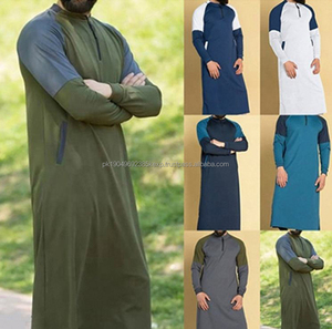 Thobe musulman pour homme, style décontracté à manches courtes, Maroc, Dubaï, Arabie Saoudite, mode, sweat-shirt sportif, kaftan islamique, 100% coton - Product Image 5