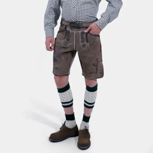 Pantalones cortos de cuero bávaro tradicionales Lederhosen personalizables con bordado y tirantes para eventos culturales y Oktoberfest - Product Image 2