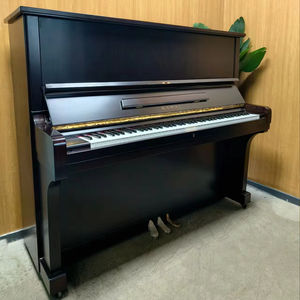 Suministro de fábrica utilizado para Kawai KU3D, modelo vertical de Piano acústico marrón para jugadores profesionales, Piano japonés de segunda mano - Product Image 1