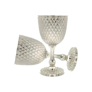 Luxury Brass <b>Goblet</b> Set | Antique Style Decorative Chalice | Handmade Royal Table Decor Cup for Home Display & Gifting Set - Product Image 2