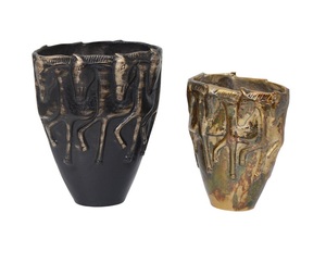 Vase de sol en résine avec relief de cheval brun antique, design animal de luxe, décoration d'intérieur, vase à fleurs, ornements décoratifs de luxe pour hôtel, vase à cheval - Product Image 2