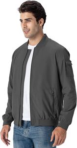 เสื้อแจ็คเก็ตผู้ชายแบบมีซิป ลายพรางเคลือบผิว ทัซแลน น้ำหนักเบา กันน้ำ กันลม เหมาะสำหรับแฟชั่นฤดูใบไม้ผลิ - Product Image 4