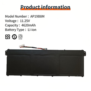 AP19B8M Batterie d'ordinateur portable pour <span class=keywords><strong>Acer</strong></span> Swift 3 SF314-59 TravelMate TMP414-51 TMP614-52 Porsche Design Book AP714 <span class=keywords><strong>Chromebook</strong></span> CB514 CB515 - Product Image 2