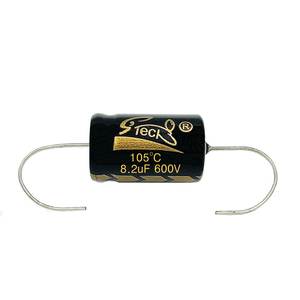 Condensadores electrolíticos de aluminio de alto voltaje-Cables axiales 8,2 UF 600V para radios vintage, televisores, amplificadores de guitarra y equipos de audio - Product Image 1