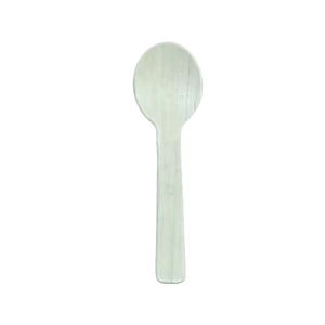 Cucharas desechables de hoja de palma biodegradables de 10 cm ecológicas Cubiertos compostables para bodas y fiestas para postres - Product Image 6