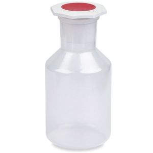 Botella de Reactivo Cuadrada de Plástico con Tapón de Boca Ancha de 500 ml, Botella de Laboratorio - Product Image 1