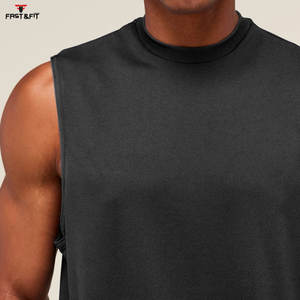 Débardeur 100% coton de haute qualité pour hommes pour les entraînements décontracté Fitness Singlet Bodybuilding Top sans manches - Product Image 6