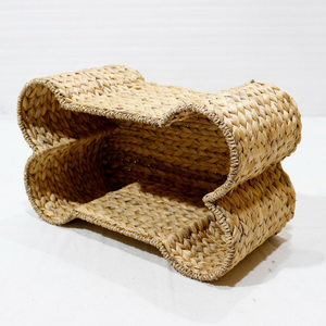 Panier en forme d'os en jacinthe d'eau, fait à la main, panier de rangement en forme d'os, artisanat naturel du Vietnam - Product Image 2