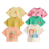 T-shirt pour enfants en coton biologique à manches courtes, t-shirt personnalisé pour garçons, t-shirt d'été pour enfants, vêtements durables pour enfants