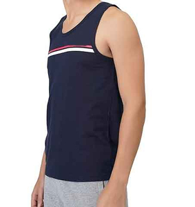 2024 nuevo diseño de alta calidad para hombre, camiseta sin mangas 100% de poliéster de secado rápido, camiseta sin mangas suave sostenible, ropa de gimnasio de Color sólido, camiseta sin mangas - Product Image 2