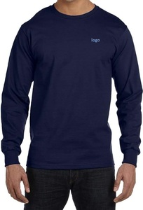 T-shirt unisexe 100% coton à manches longues coupe régulière lavage en machine t-shirt de haute qualité T-Shirt surdimensionné - Product Image 4