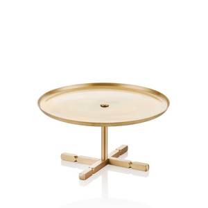 Support à gâteau en métal de forme ronde en laiton AK avec support à gâteau décoratif de haute qualité de finition de couleur dorée pour la fête d'anniversaire - Product Image 4