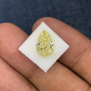 Diamante Cultivado en Laboratorio, Forma de Pera, Amarillo Intenso, 10 Quilates, Certificado IGI, Claridad VVS, CVD, Diamante Suelto, Proveedor Mayorista - Product Image 3